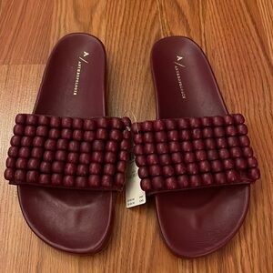 Anthropologie Beaded Slides. NWT